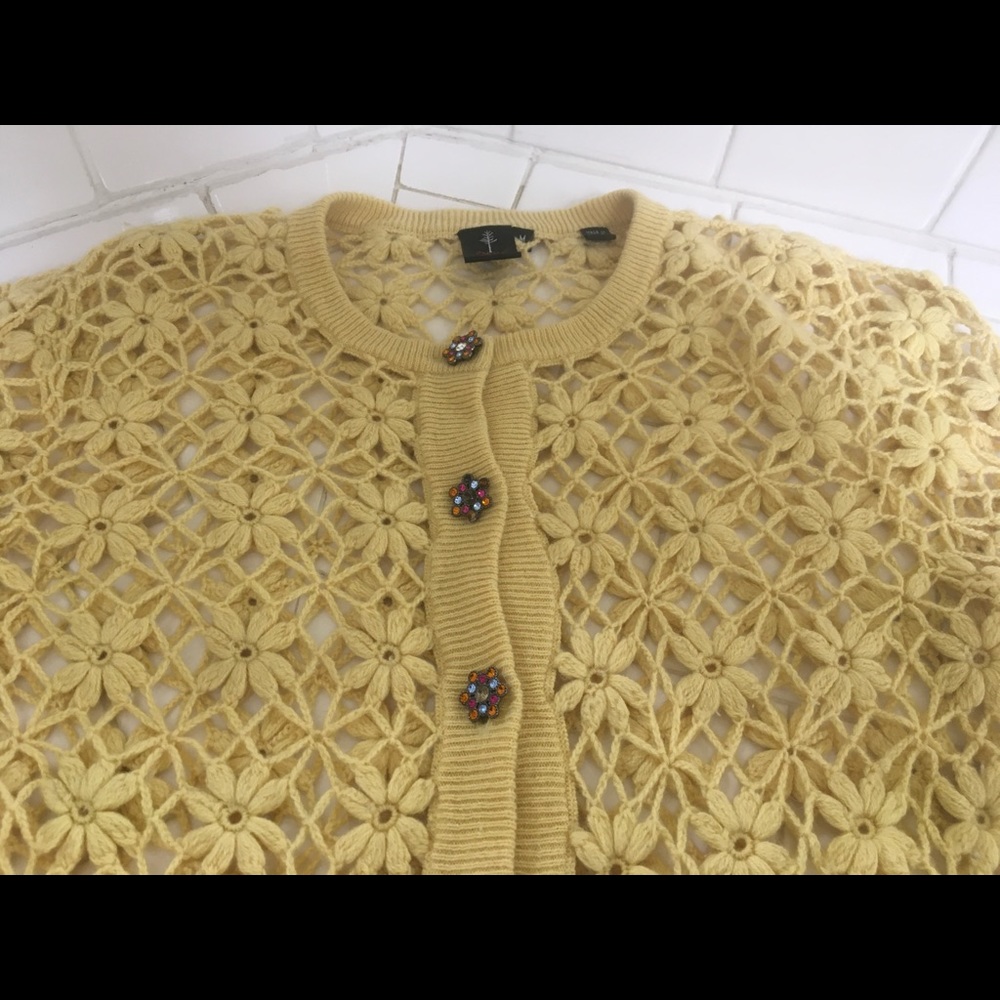 Special Needs Sweater With Multiple Stone Buttons - image 3